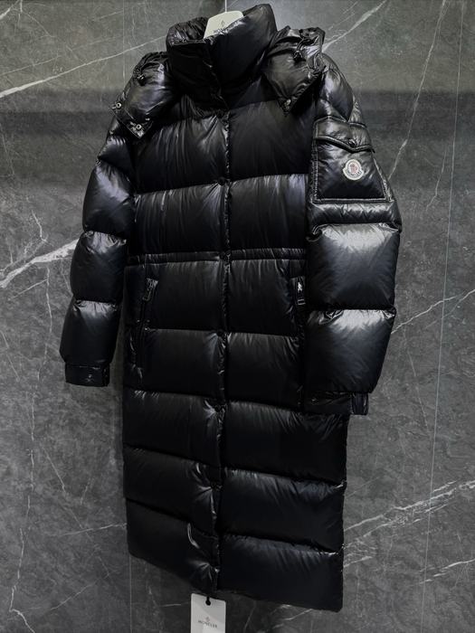 Clothing Moncler long down coat Black 002