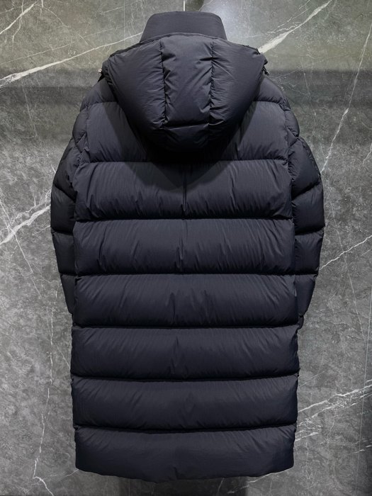 Clothing Moncler long down jacket Black 001