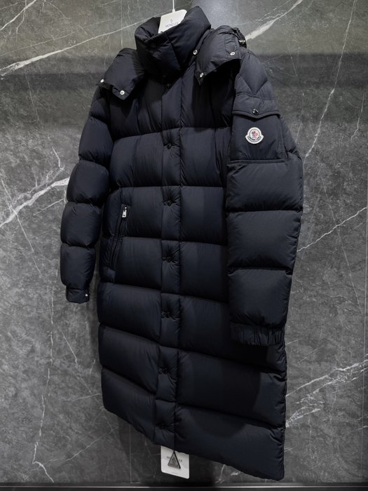 Clothing Moncler long down jacket Black 001