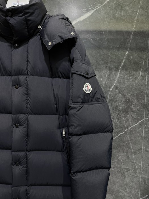 Clothing Moncler long down jacket Black 001