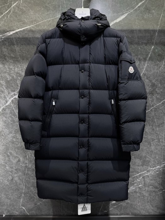 Clothing Moncler long down jacket Black 001