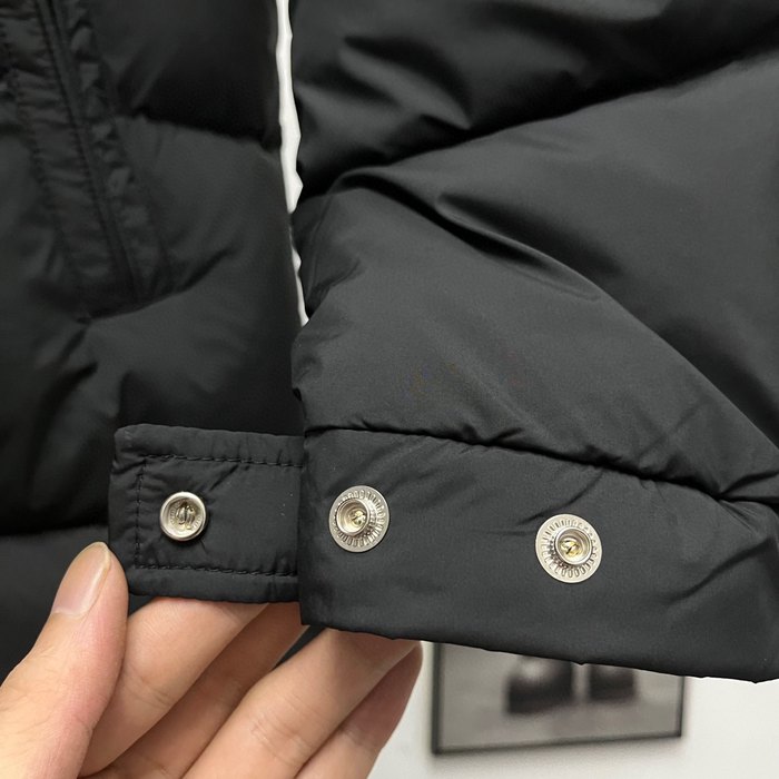 Clothing Moncler long hooded down coat Black 002