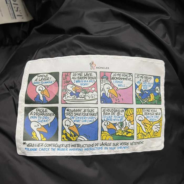 Clothing Moncler long hooded down coat Black 002