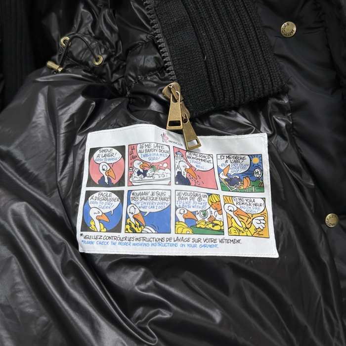 Clothing Moncler long padded coat Black 001