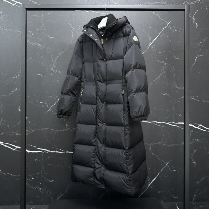 Clothing Moncler long padded coat Black 001