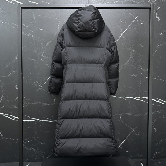 Clothing Moncler long padded coat Black 001