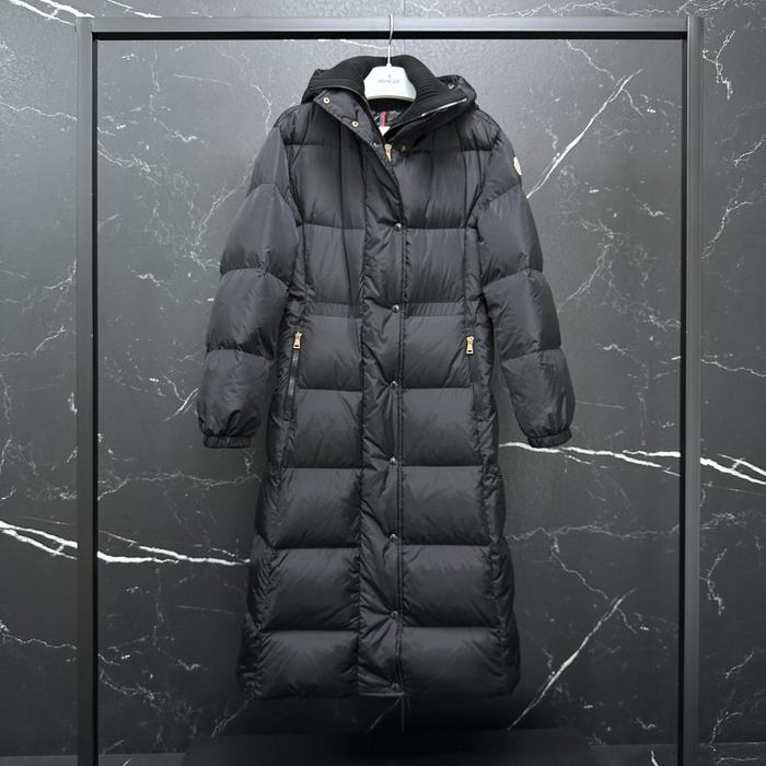 Clothing Moncler long padded coat Black 001