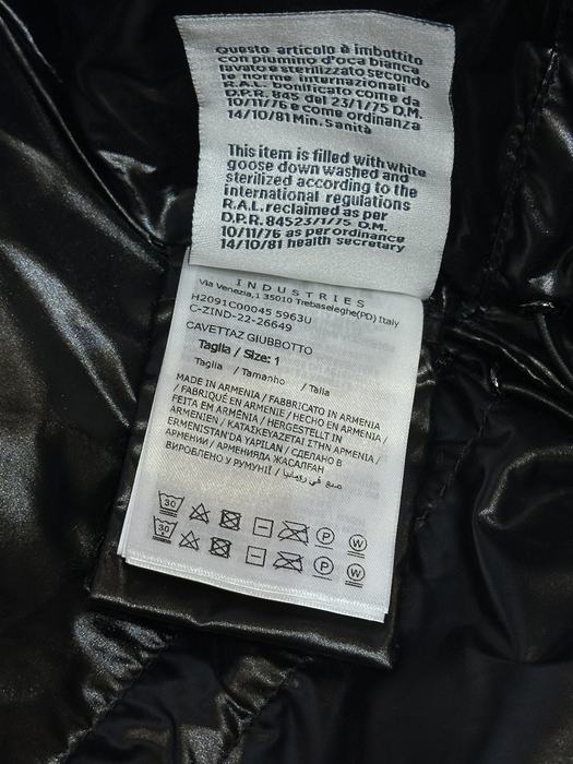 Clothing Moncler long padded coat Black 002