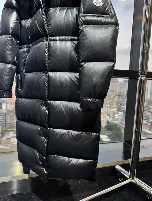 Clothing Moncler long padded coat Black 002