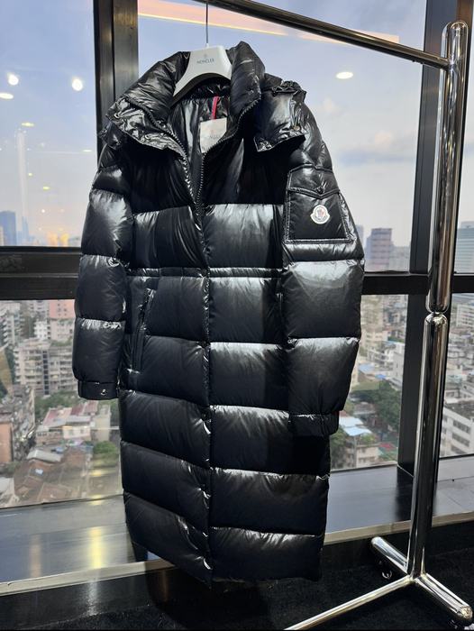 Clothing Moncler long padded coat Black 002