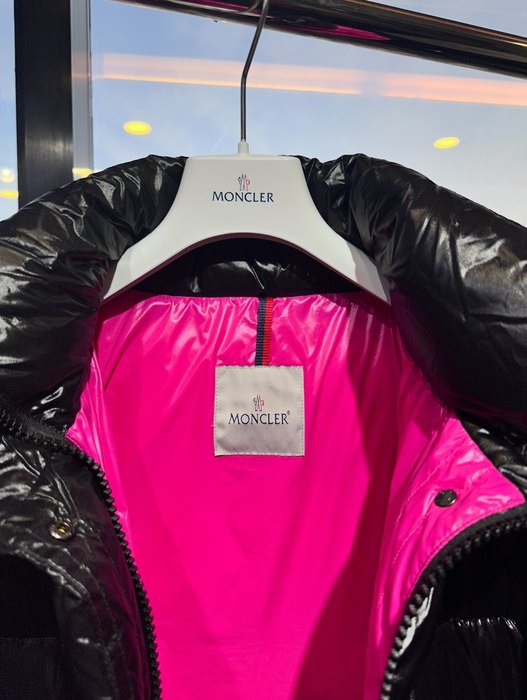 Clothing Moncler long padded down coat Black