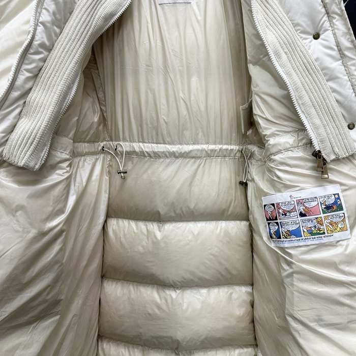 Clothing Moncler long padded down coat White