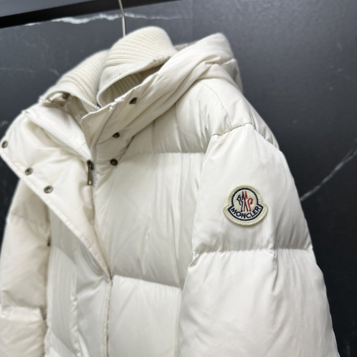 Clothing Moncler long padded down coat White