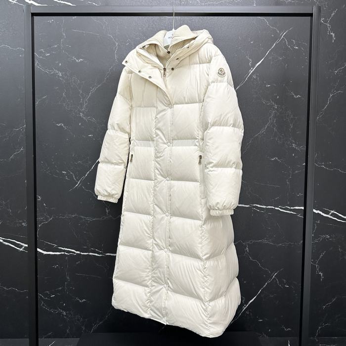 Clothing Moncler long padded down coat White
