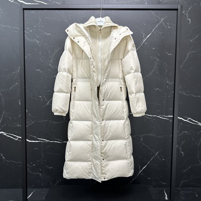 Clothing Moncler long padded down coat White