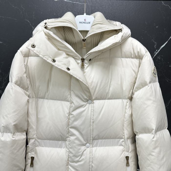 Clothing Moncler long padded down coat White