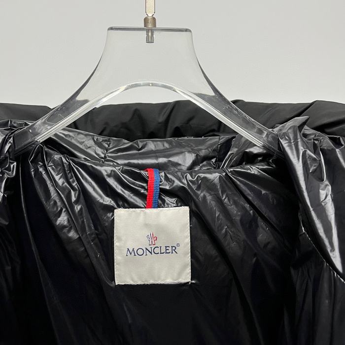 Clothing Moncler long padded hooded coat Black