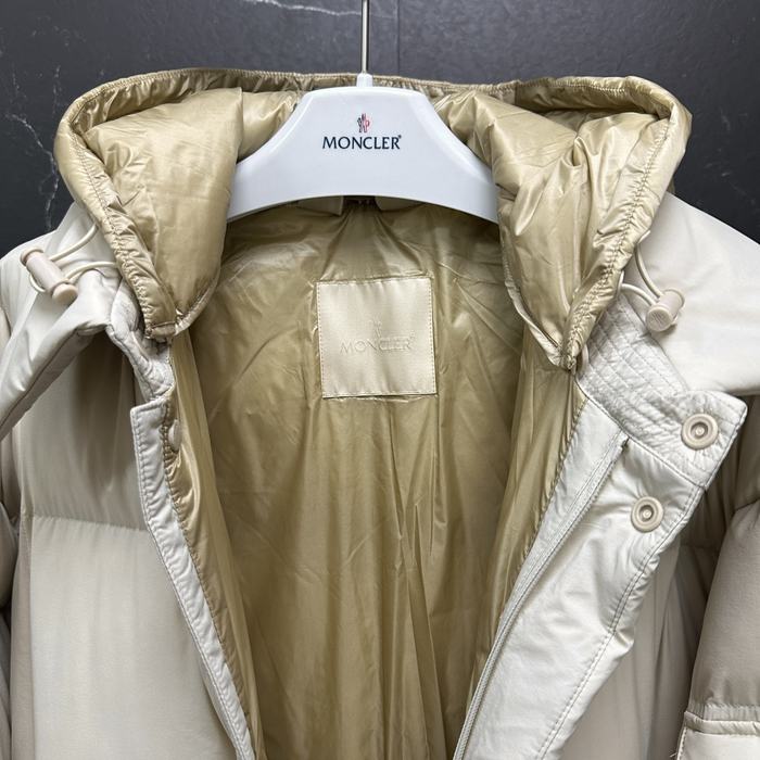 Clothing Moncler long puffer coat Beige