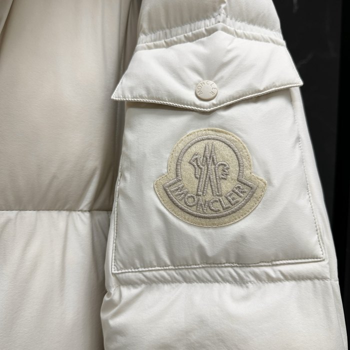 Clothing Moncler long puffer coat Beige