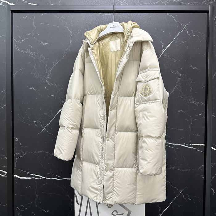Clothing Moncler long puffer coat Beige