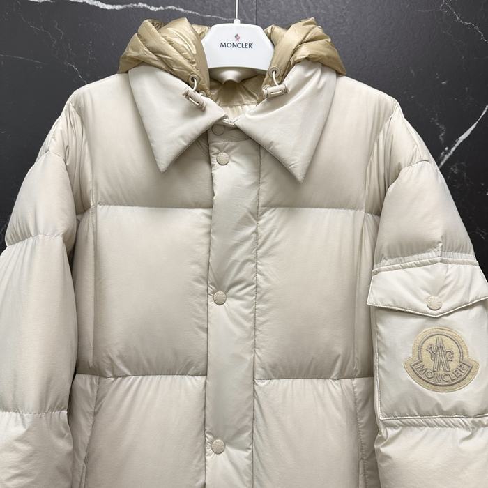 Clothing Moncler long puffer coat Beige