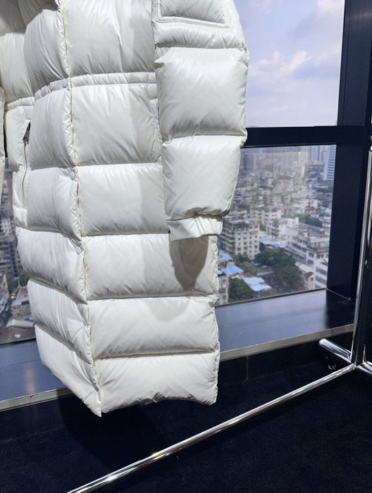 Clothing Moncler long puffer coat White