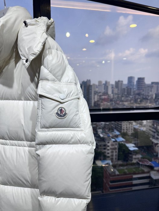 Clothing Moncler long puffer coat White