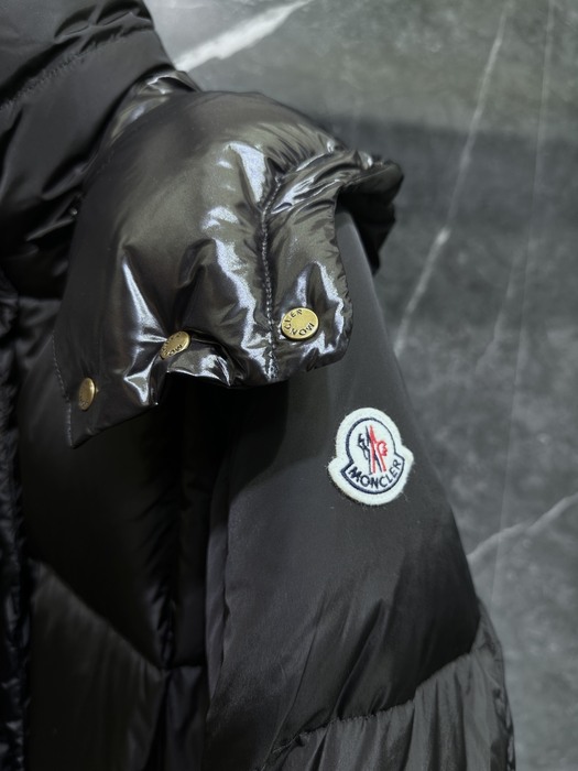 Clothing Moncler long puffer jacket Black 001