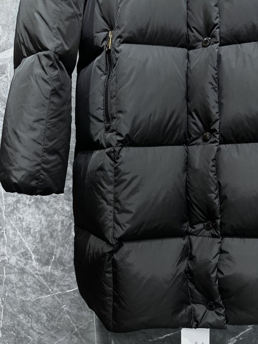 Clothing Moncler long puffer jacket Black 001