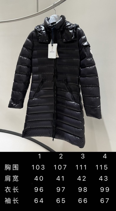 Clothing Moncler long puffer jacket Black