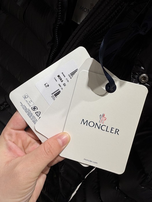 Clothing Moncler long puffer jacket Black