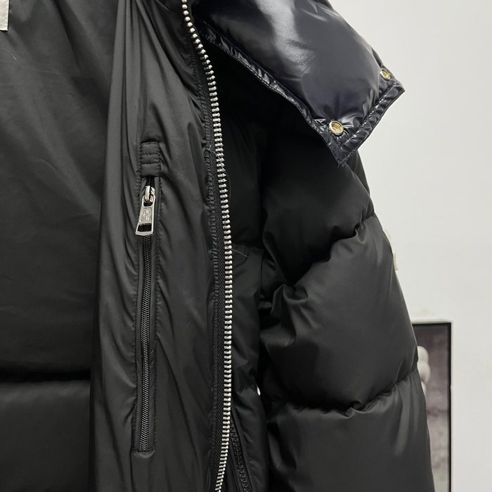 Clothing Moncler matte hooded down jacket Black
