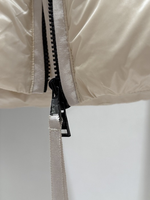 Clothing Moncler puffer coat with hood Beige