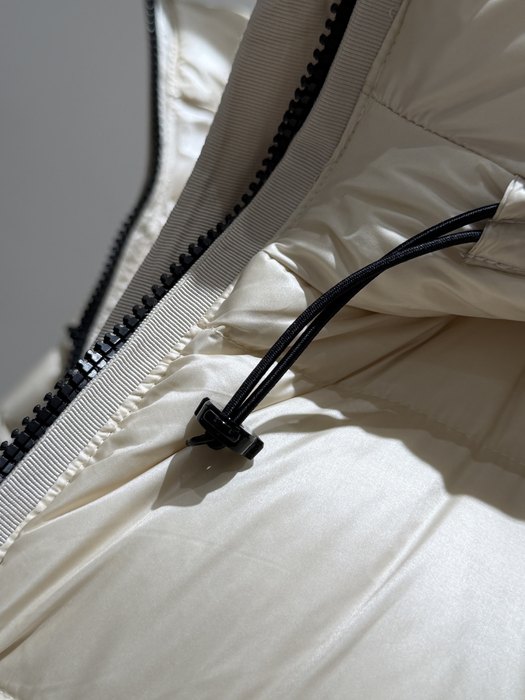 Clothing Moncler puffer coat with hood Beige