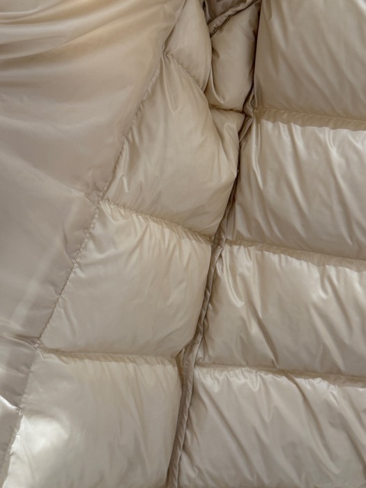 Clothing Moncler puffer coat with hood Beige