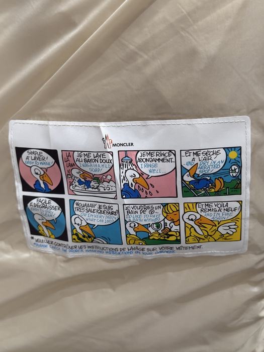 Clothing Moncler puffer coat with hood Beige