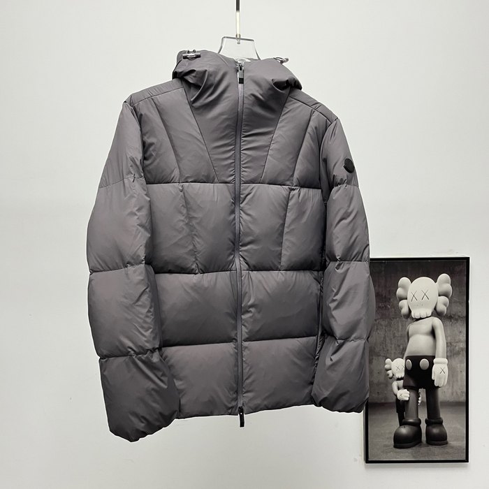 Clothing Moncler puffer hooded jacket Grey