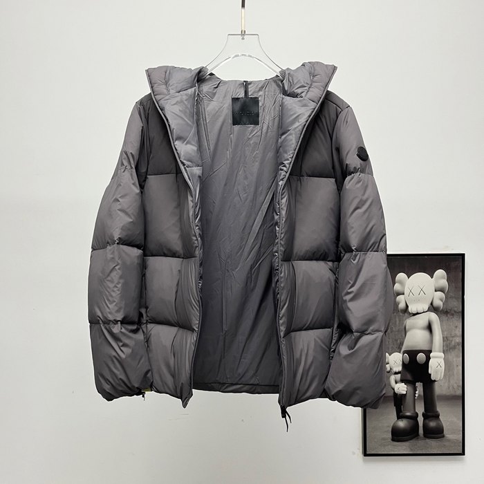 Clothing Moncler puffer hooded jacket Grey