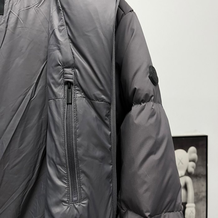 Clothing Moncler puffer hooded jacket Grey