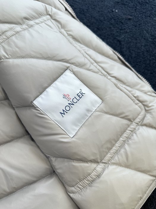 Clothing Moncler puffer jacket with belt Beige