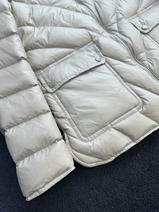 Clothing Moncler puffer jacket with belt Beige