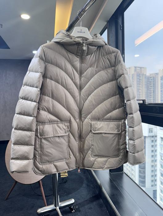 Clothing Moncler puffer jacket with belt Beige