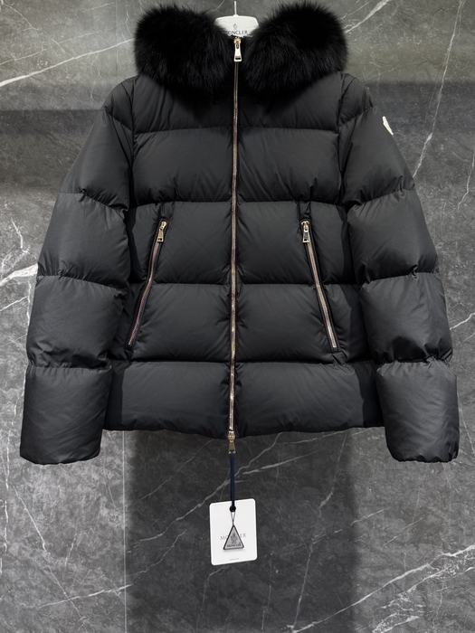 Clothing Moncler puffer jacket with fur collar Beige