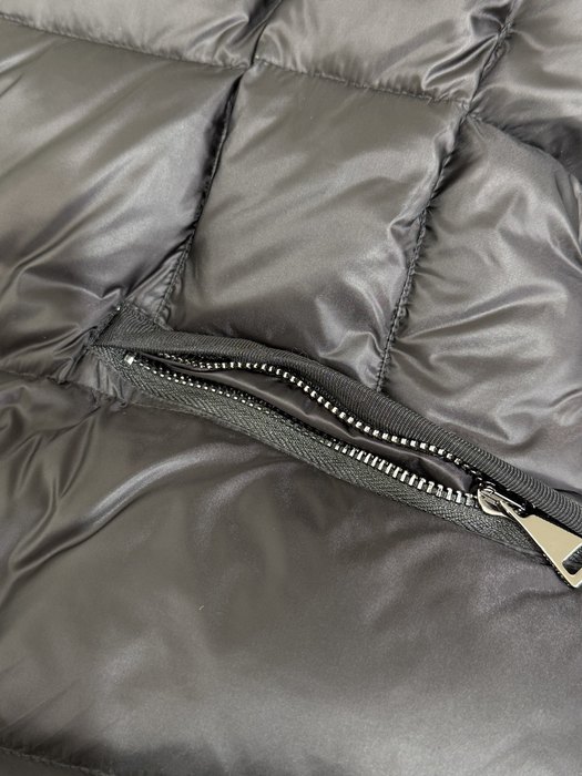 Clothing Moncler puffer jacket with fur collar Black 002