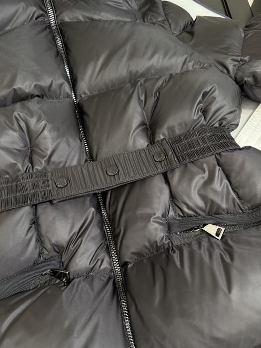 Clothing Moncler puffer jacket with fur collar Black 002