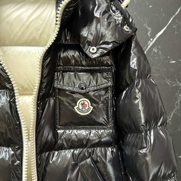 Clothing Moncler puffer jacket with hood Black 001