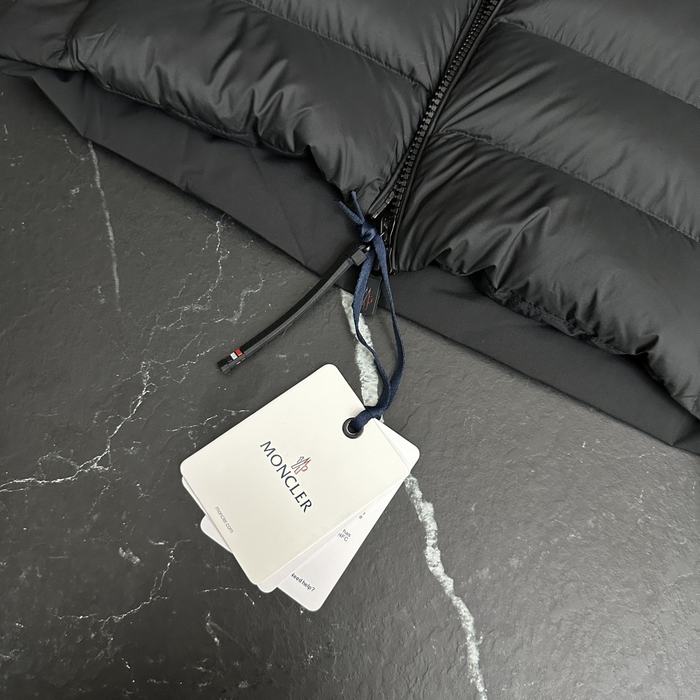 Clothing Moncler puffer jacket with hood Black 002