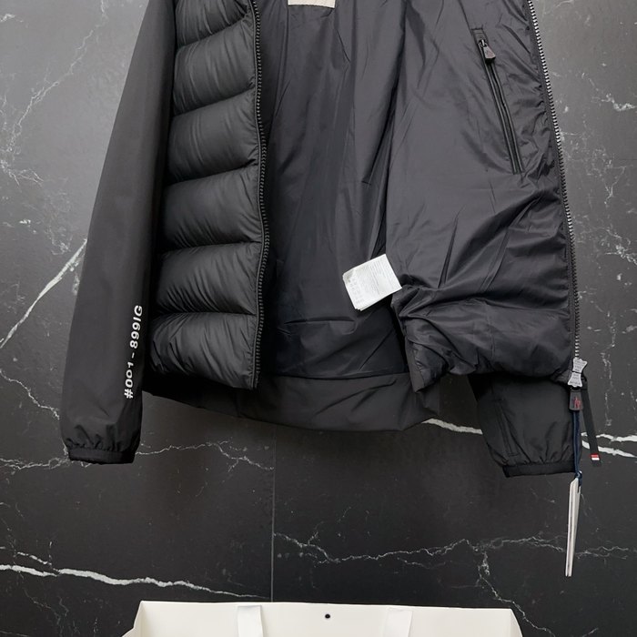 Clothing Moncler puffer jacket with hood Black 002