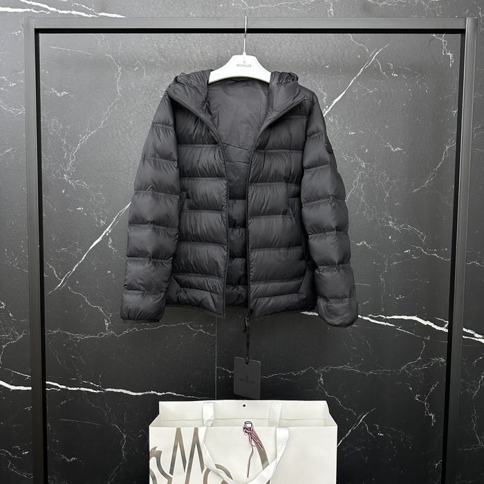Clothing Moncler puffer jacket with hood Black 003