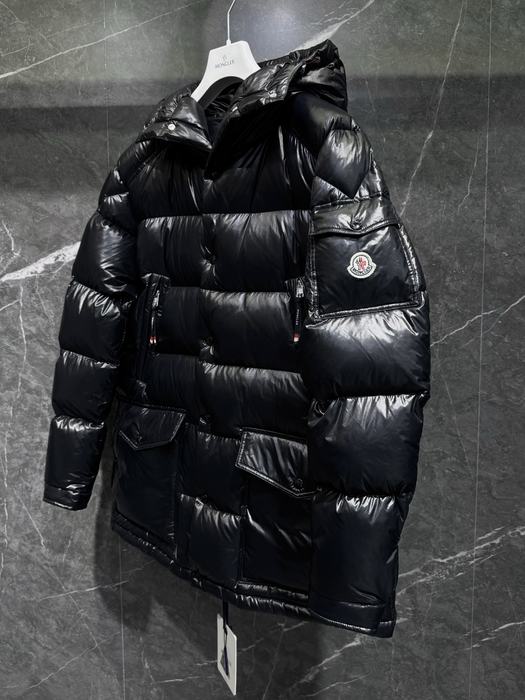 Clothing Moncler puffer jacket with hood Black 005